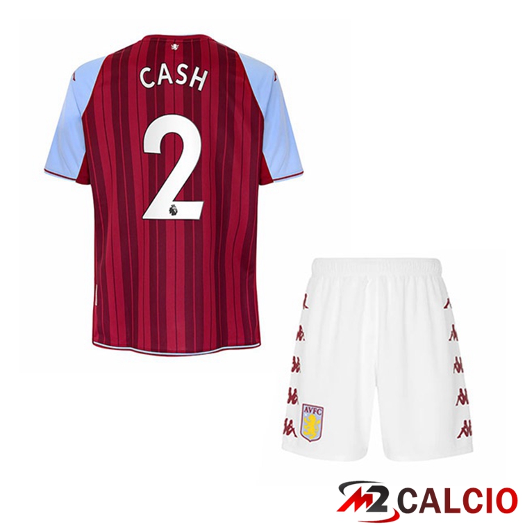 Maglia Aston Villa (Cash 2) Bambino Prima Rosso 2021/22
