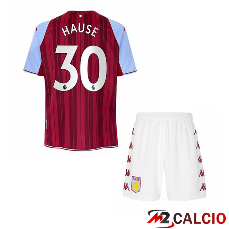 Maglia Aston Villa (Hause 30) Bambino Prima Rosso 2021/22