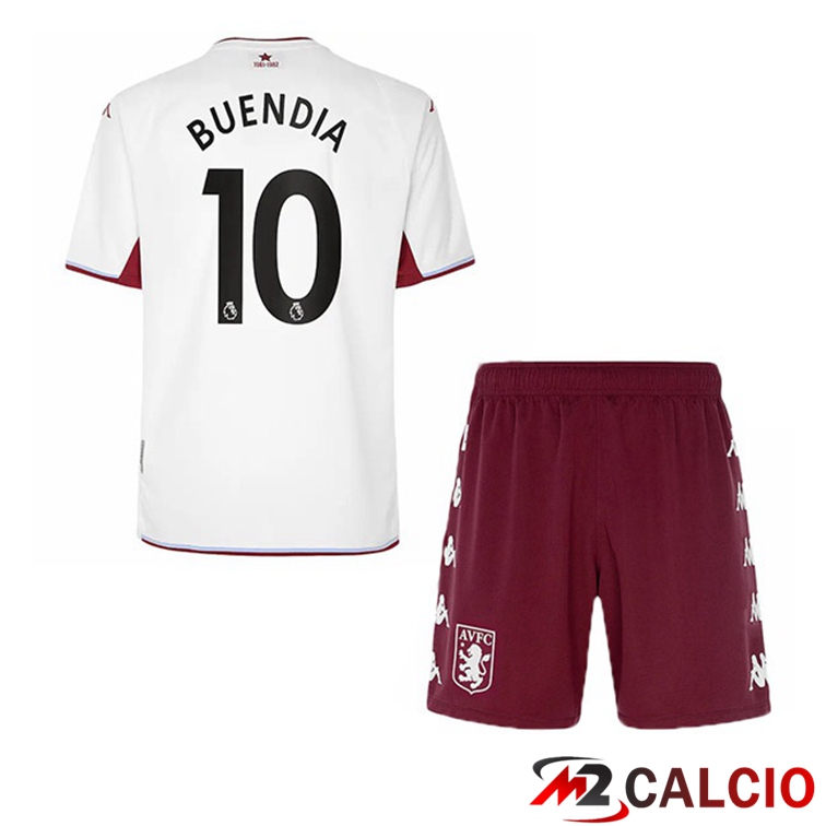 Maglia Aston Villa (Buendia 10) Bambino Seconda Bianco 2021/22
