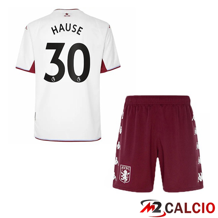 Maglia Aston Villa (Hause 30) Bambino Seconda Bianco 2021/22