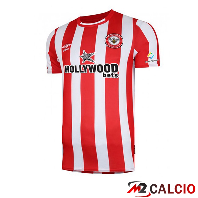 Maglia Brentford FC Prima Rosso/Bianco 2021/22