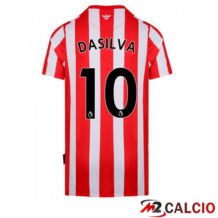 Maglia Brentford FC (DASILVA 10) Prima Rosso/Bianco 2021/22