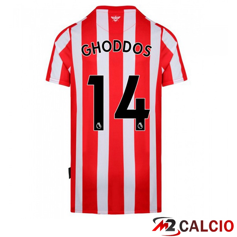 Maglia Brentford FC (GHODDOS 14) Prima Rosso/Bianco 2021/22