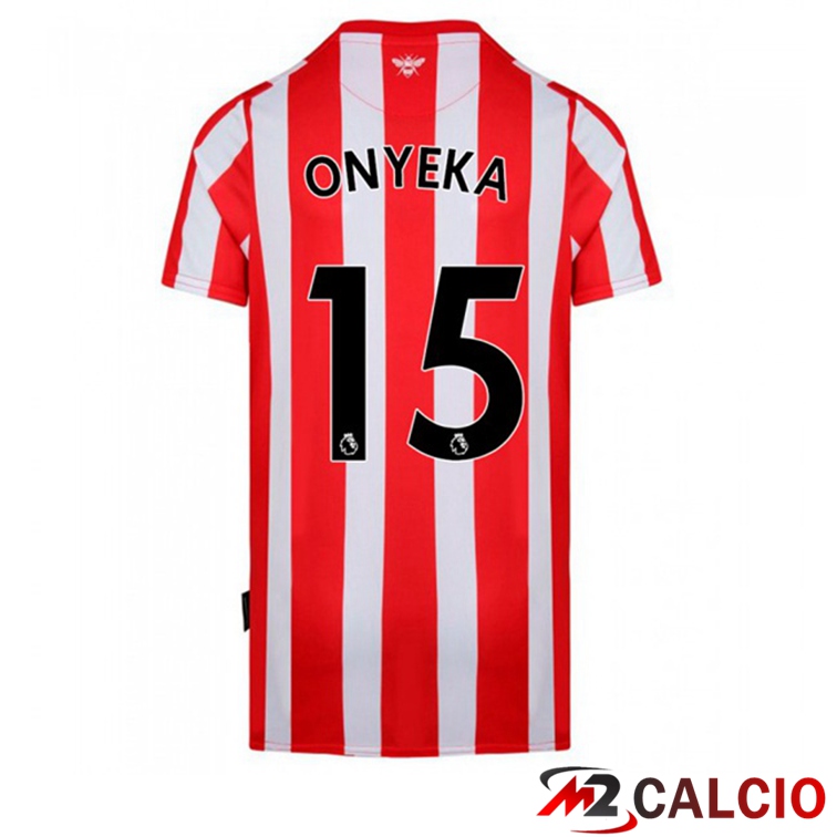 Maglia Brentford FC (ONYEKA 15) Prima Rosso/Bianco 2021/22