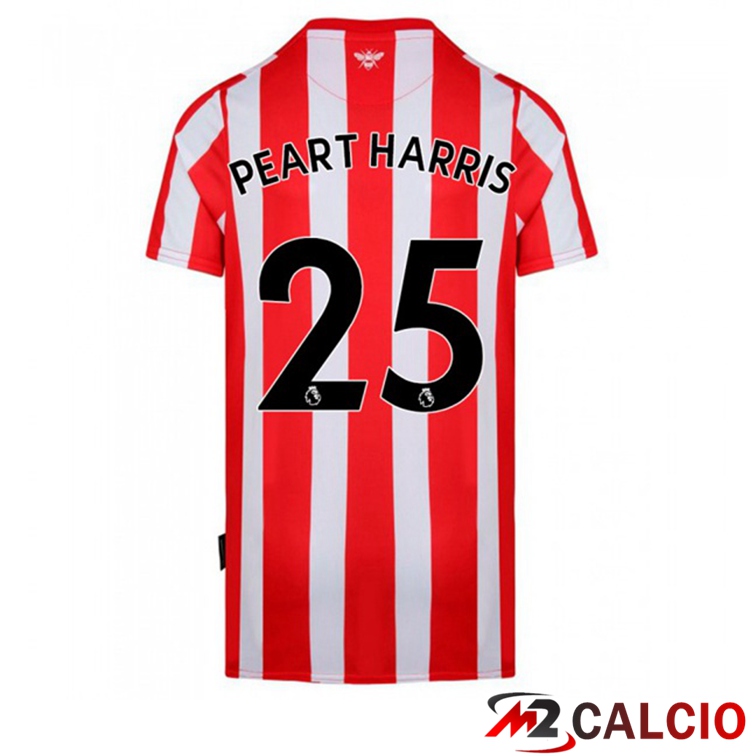 Maglia Brentford FC (PEART HARRIS 25) Prima Rosso/Bianco 2021/22