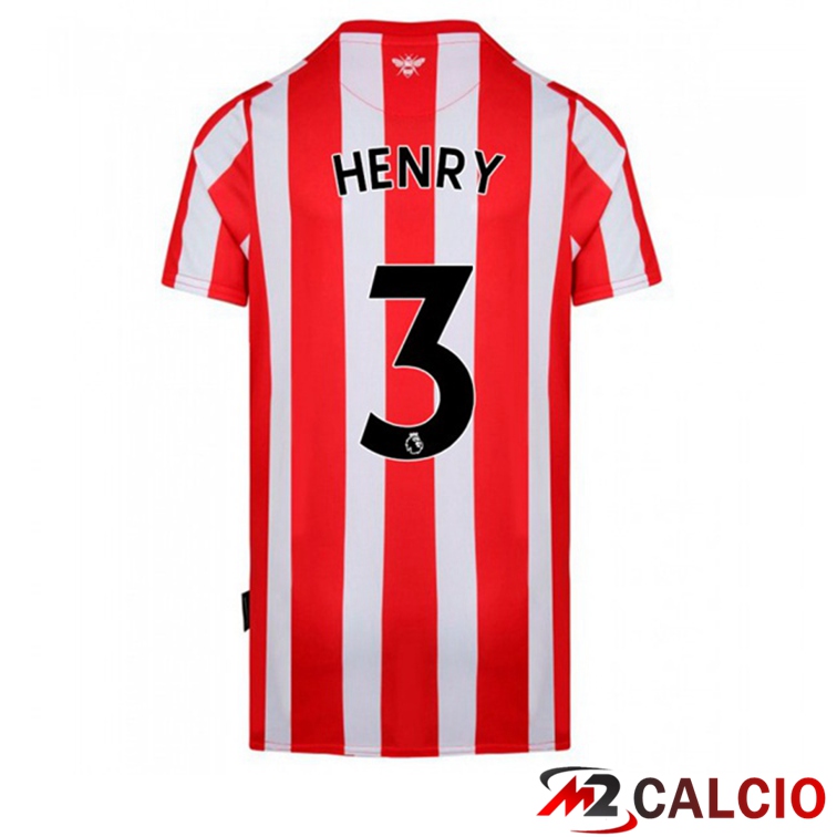 Maglia Brentford FC (HENRY 3) Prima Rosso/Bianco 2021/22