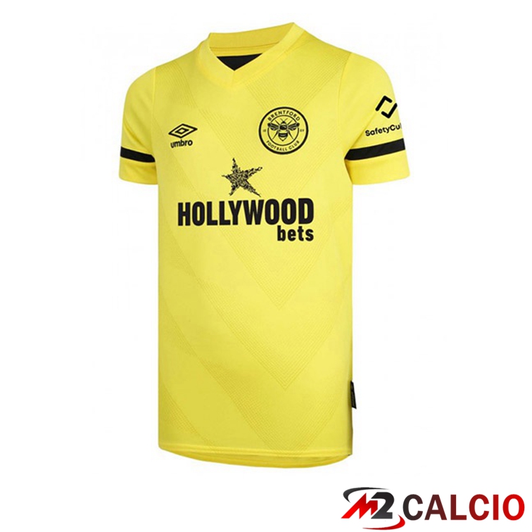 Maglia Brentford FC Seconda Giallo 2021/22