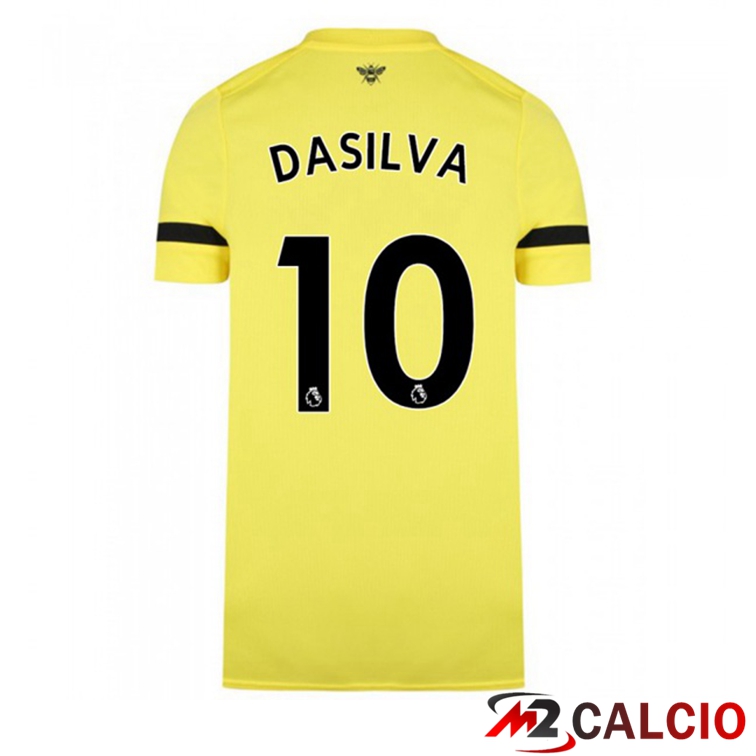 Maglia Brentford FC (DASILVA 10) Seconda Giallo 2021/22