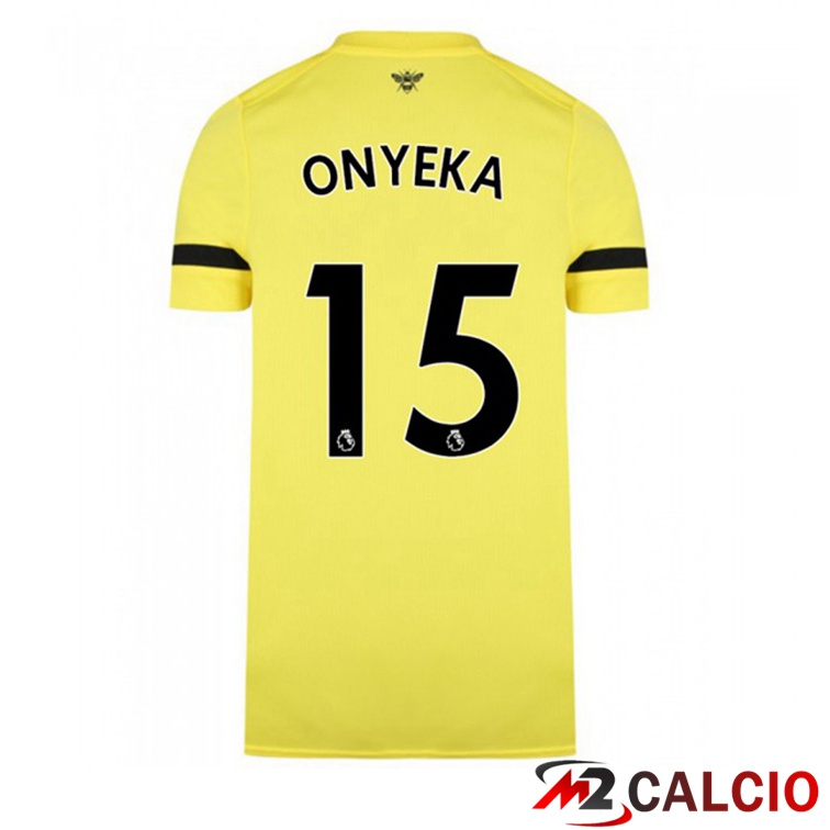 Maglia Brentford FC (ONYEKA 15) Seconda Giallo 2021/22