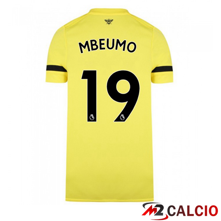 Maglia Brentford FC (MBEUMO 19) Seconda Giallo 2021/22
