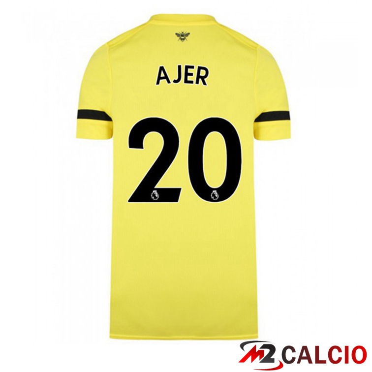 Maglia Brentford FC (AJER 20) Seconda Giallo 2021/22