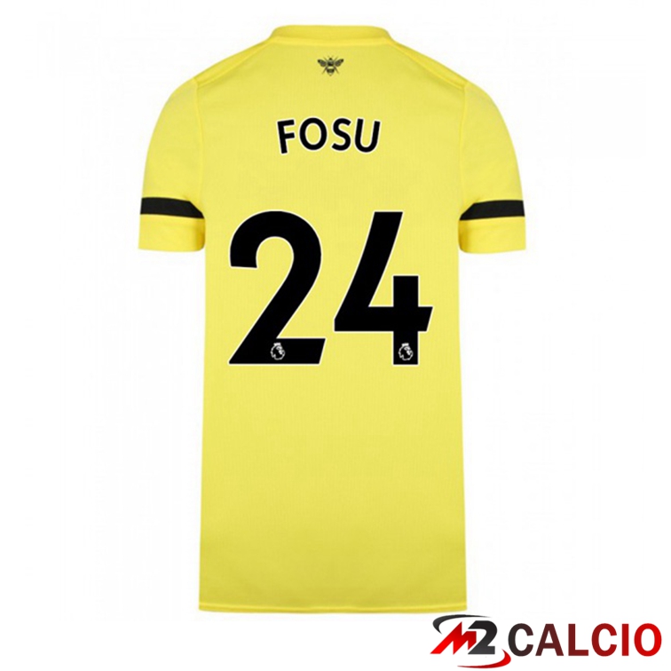 Maglia Brentford FC (FOSU 24) Seconda Giallo 2021/22