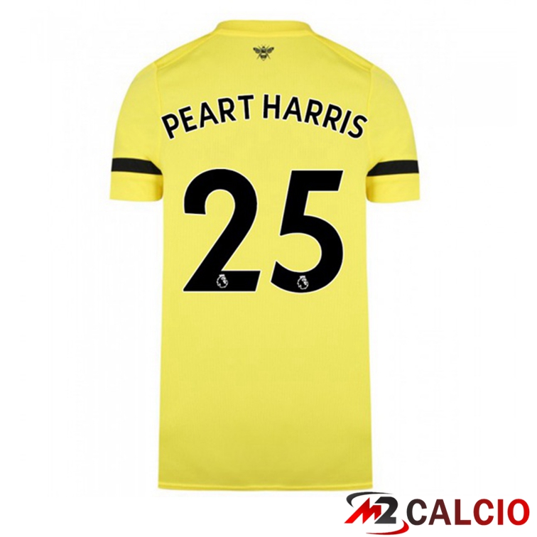 Maglia Brentford FC (PEART HARRIS 25) Seconda Giallo 2021/22