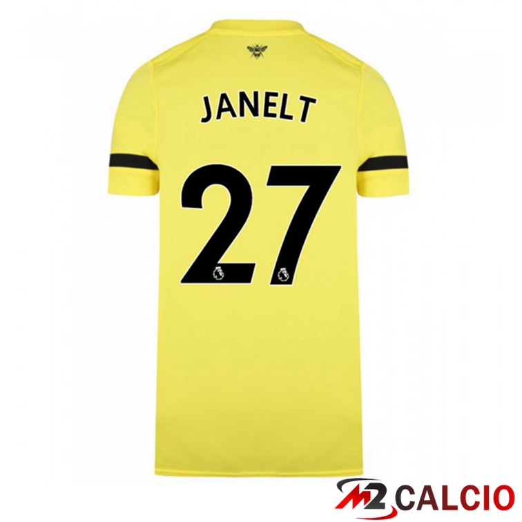 Maglia Brentford FC (JANELT 27) Seconda Giallo 2021/22