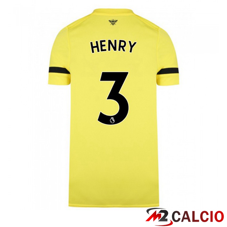 Maglia Brentford FC (HENRY 3) Seconda Giallo 2021/22