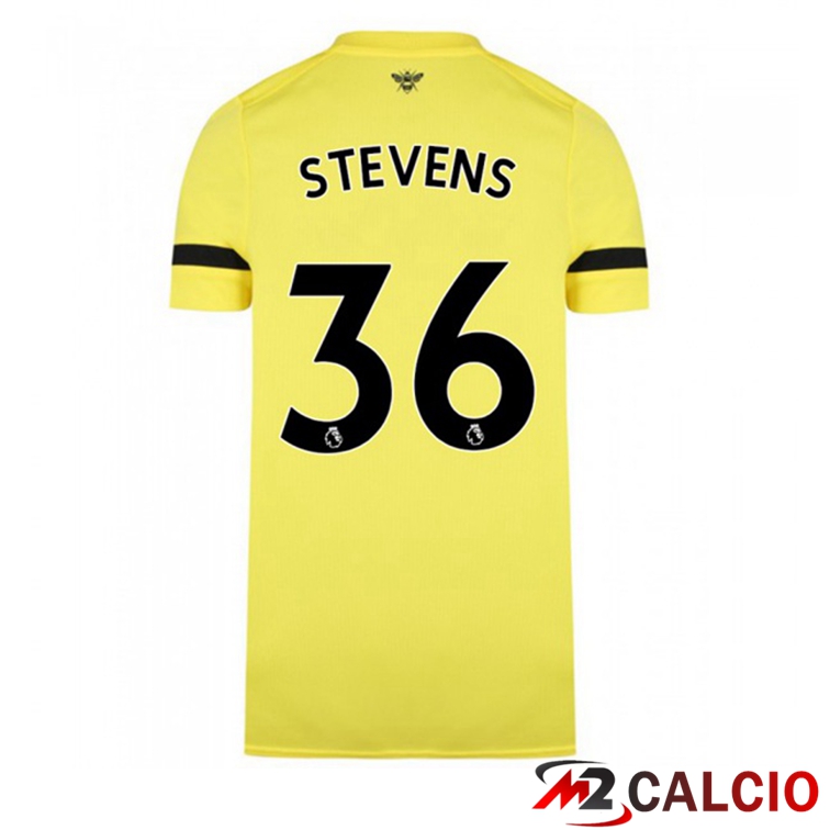 Maglia Brentford FC (STEVENS 36) Seconda Giallo 2021/22