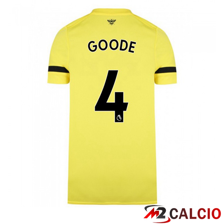 Maglia Brentford FC (GOODE 4) Seconda Giallo 2021/22