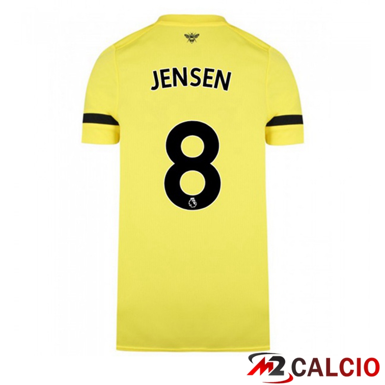 Maglia Brentford FC (JENSEN 8) Seconda Giallo 2021/22