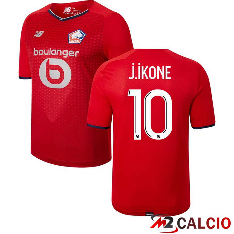 Maglia Lille LOSC (J.IKONE 10) Prima Rosso 2021/2022