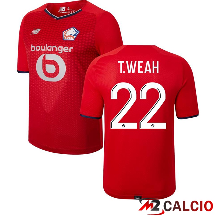 Maglia Lille LOSC (T.WEAH 22) Prima Rosso 2021/2022