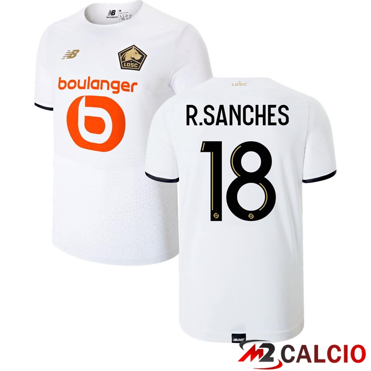 Maglia Lille LOSC (R.SANCHES 18) Seconda Bianco 2021/2022
