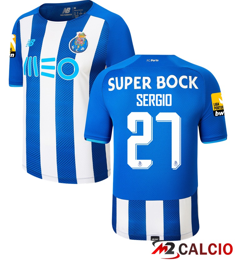 Maglia FC Porto (SERGIO 27) Prima Bianco/Blu 2021/2022