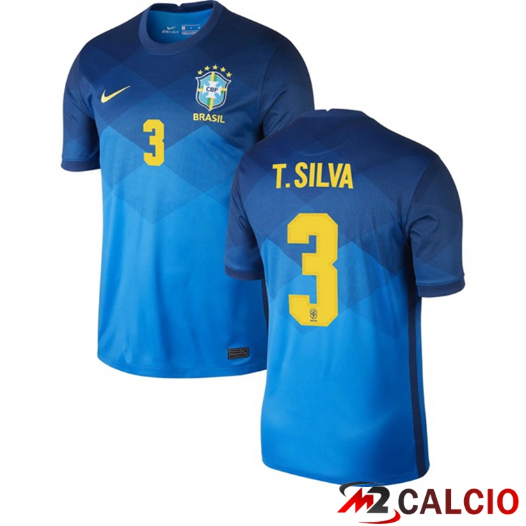 Maglia Nazionale Brasile (T.SILVA 3) Seconda 2020/2021