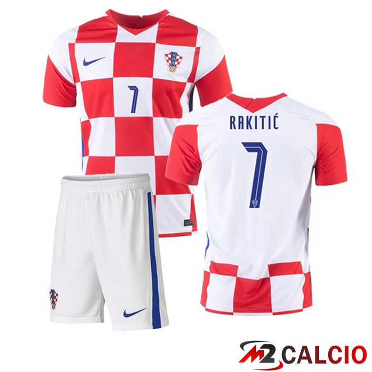 Maglia Nazionale Croazia (RAKITIĆ 7) Bambino Prima 2020/2021