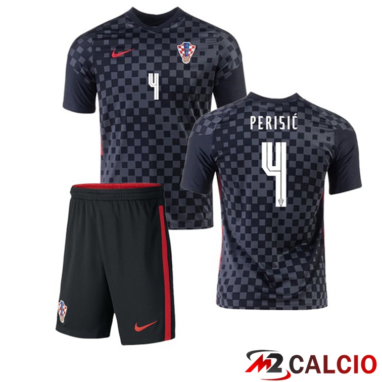 Maglia Nazionale Croazia (PERIŠIĆ 4) Bambino Seconda 2020/2021