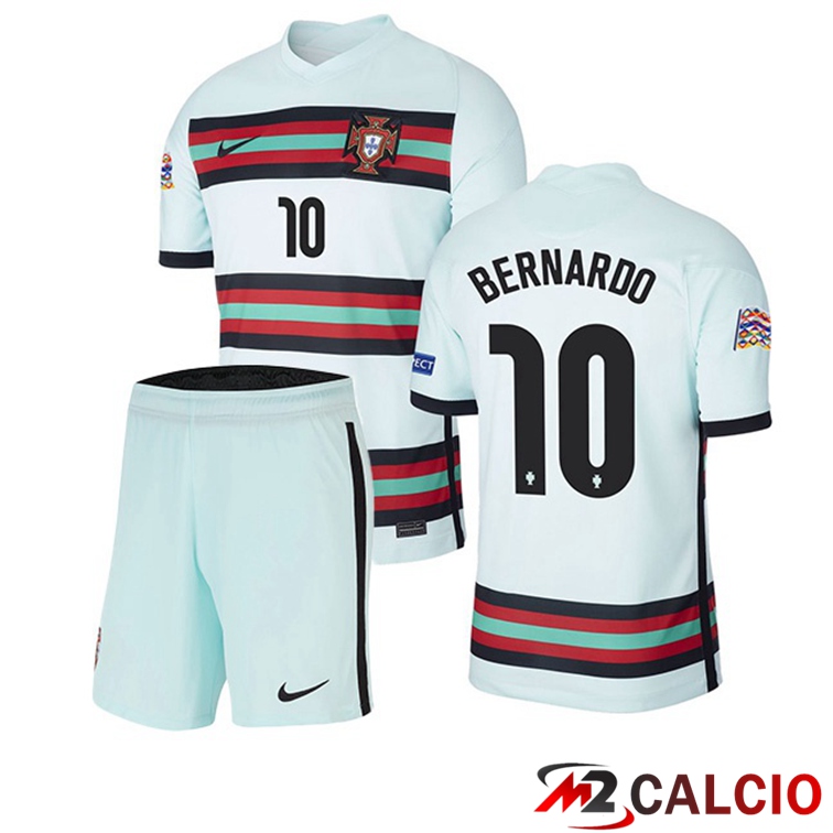 Maglia Nazionale Portogallo (BERNARDO 10) Bambino Seconda 2020/2021