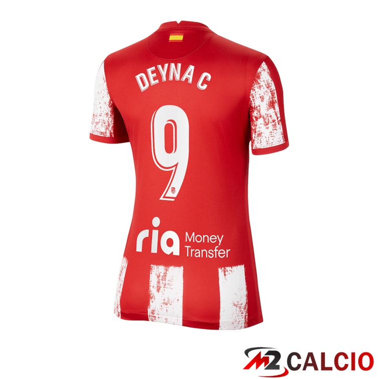 Maglia Atletico Madrid (SUAREZ 9) Donna Prima Rosso/Bianco 2021/2022