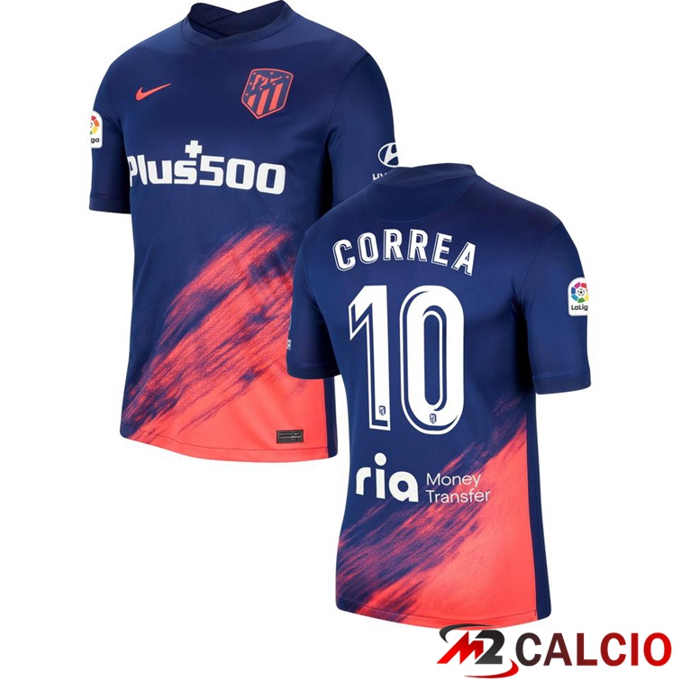 Maglia Atletico Madrid (CORREA 10) Seconda Blu Navy 2021/2022