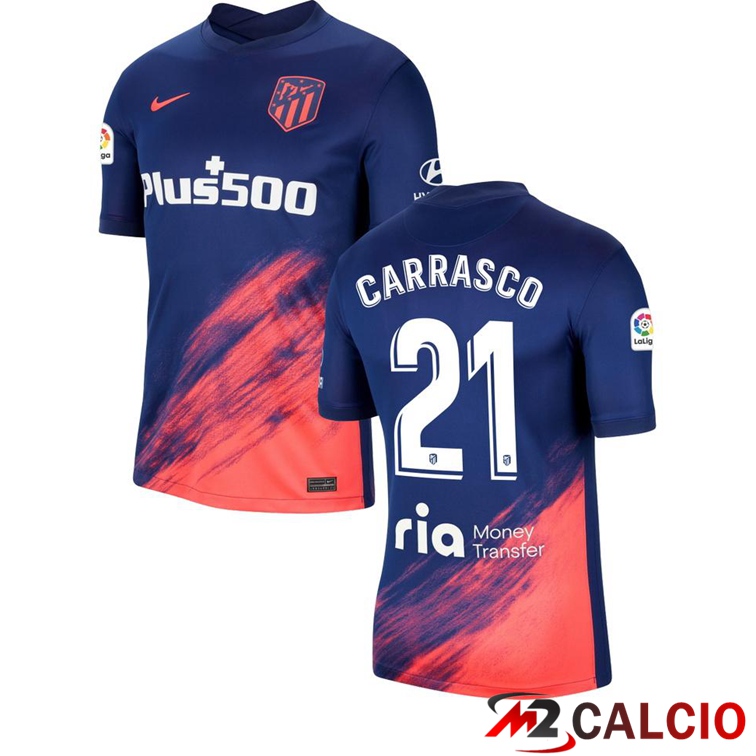 Maglia Atletico Madrid (CARRASCO 21) Seconda Blu Navy 2021/2022