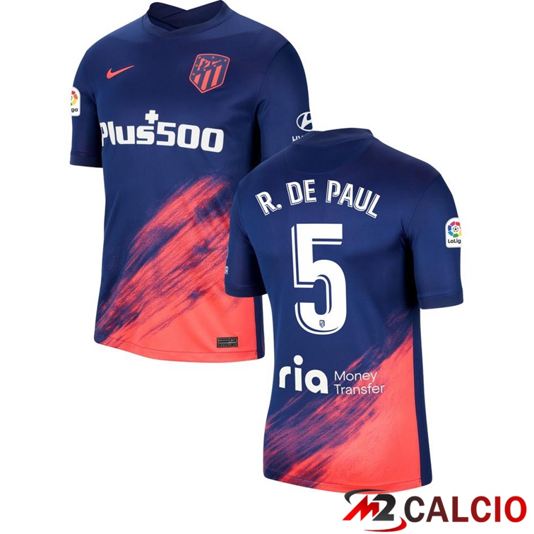 Maglia Atletico Madrid (R. DE PAUL 5) Seconda Blu Navy 2021/2022