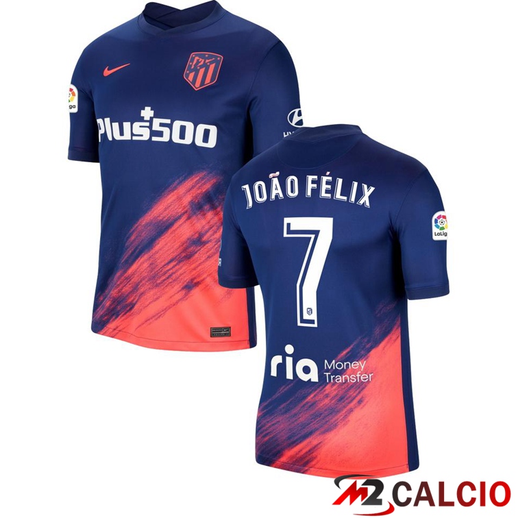 Maglia Atletico Madrid (JOAO FELIX 7) Seconda Blu Navy 2021/2022