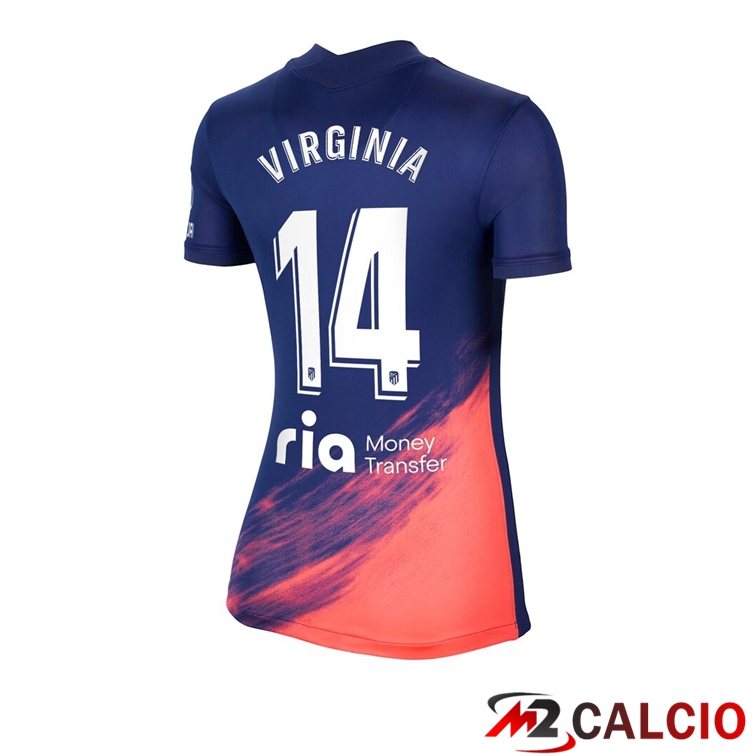 Maglia Atletico Madrid (M.LLORENTE 14) Donna Seconda Blu Navy 2021/2022