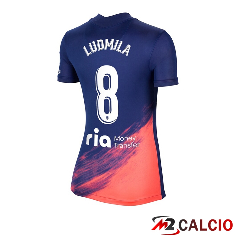 Maglia Atletico Madrid (GRIEZMANN 8) Donna Seconda Blu Navy 2021/2022
