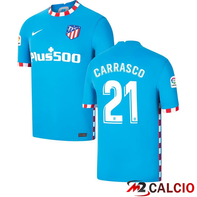 Maglia Atletico Madrid (CARRASCO 21) Terza Blu 2021/2022