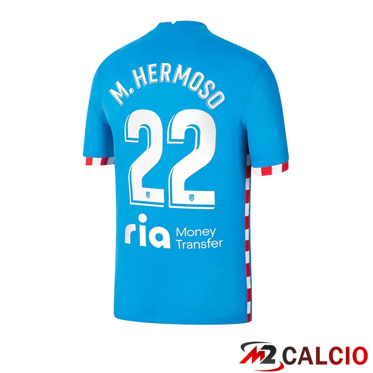 Maglia Atletico Madrid (Hermoso 22) Terza Blu 2021/2022