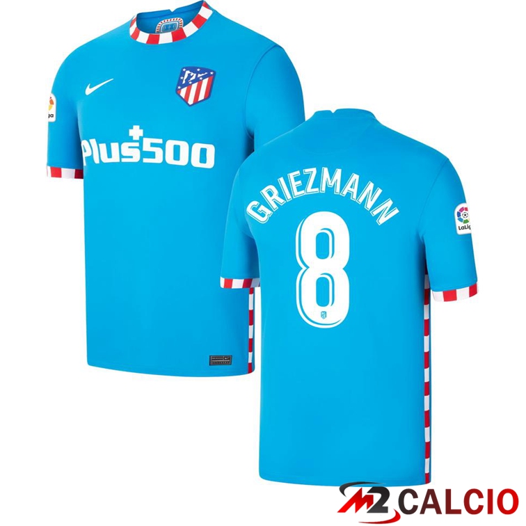 Maglia Atletico Madrid (GRIEZMANN 8) Terza Blu 2021/2022