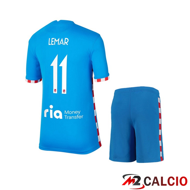 Maglia Atletico Madrid (LEMAR 11) Bambino Terza Blu 2021/2022