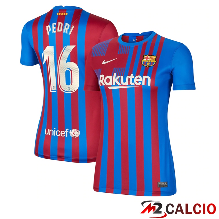 Maglia FC Barcellona (Pedri 16) Donna Prima Rosso/Blu 2021/2022