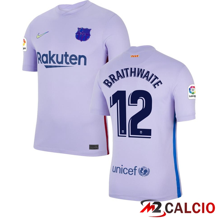 Maglia FC Barcellona (BRAITHWAITE 12) Seconda Viola 2021/2022