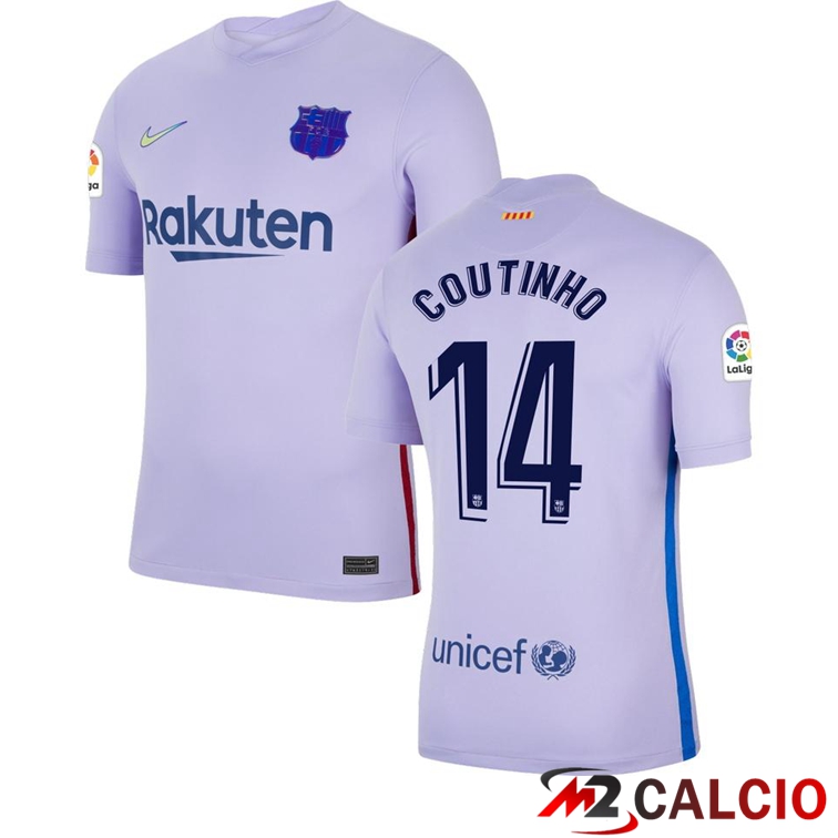 Maglia FC Barcellona (COUTINHO 14) Seconda Viola 2021/2022
