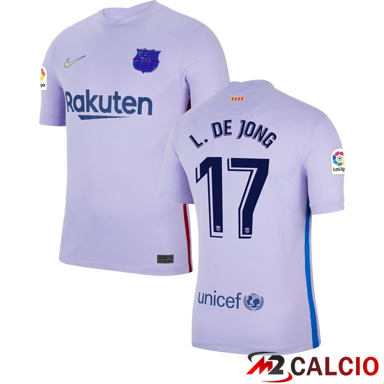 Maglia FC Barcellona (L.DE JONG 17) Seconda Viola 2021/2022