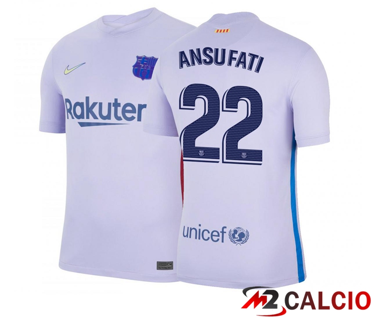 Maglia FC Barcellona (Ansu Fati 22) Seconda Viola 2021/2022