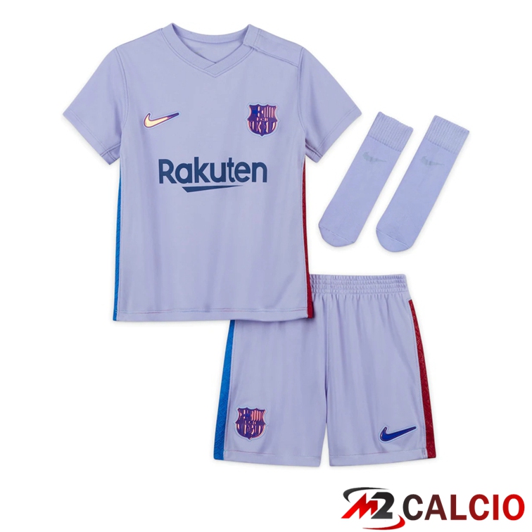 Maglie Calcio FC Barcellona Bambino Seconda Viola 2021/2022