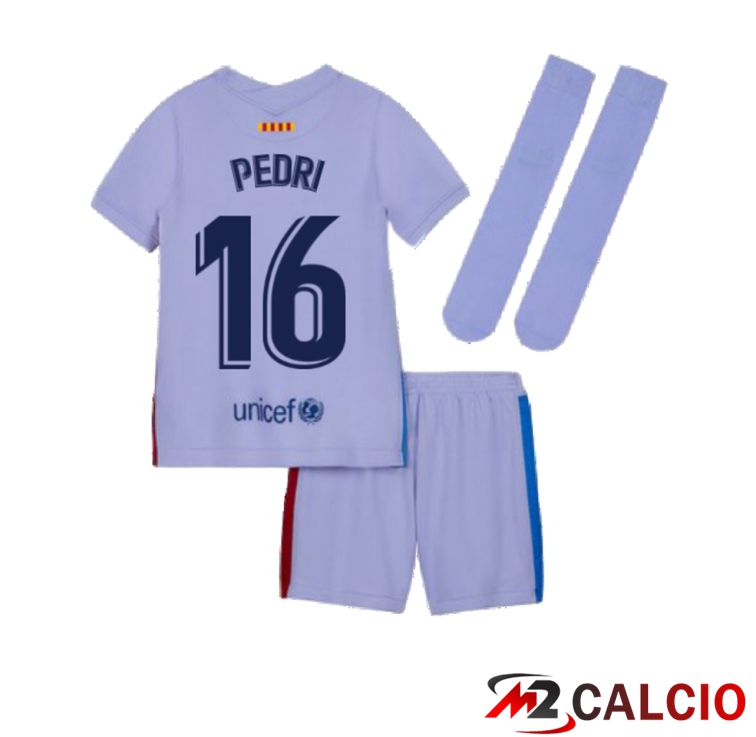 Maglia FC Barcellona (PEDRI 16) Bambino Seconda Viola 2021/2022