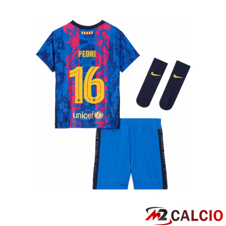 Maglia FC Barcellona (PEDRI 16) Bambino Terza 2021/2022