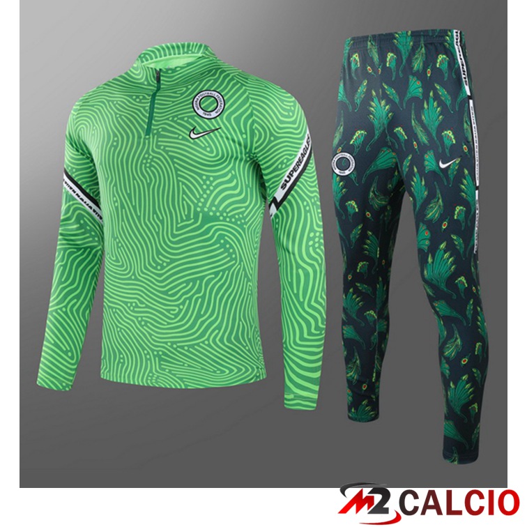 Tuta Calcio Bambino - Giacca Nigeria Verde Clair 2021/2022